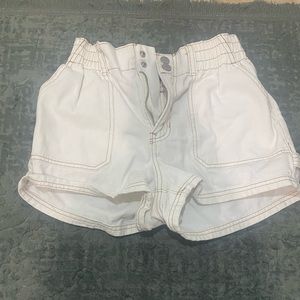 White cargo shorts size M slightly used